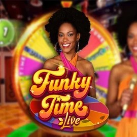 Funky Time online game logo by Evolution on casinokcasino.eu