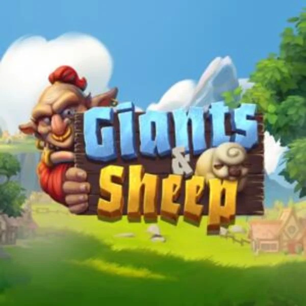 Giants and Sheep slot logo by Relax Gaming at CasinOK Casino