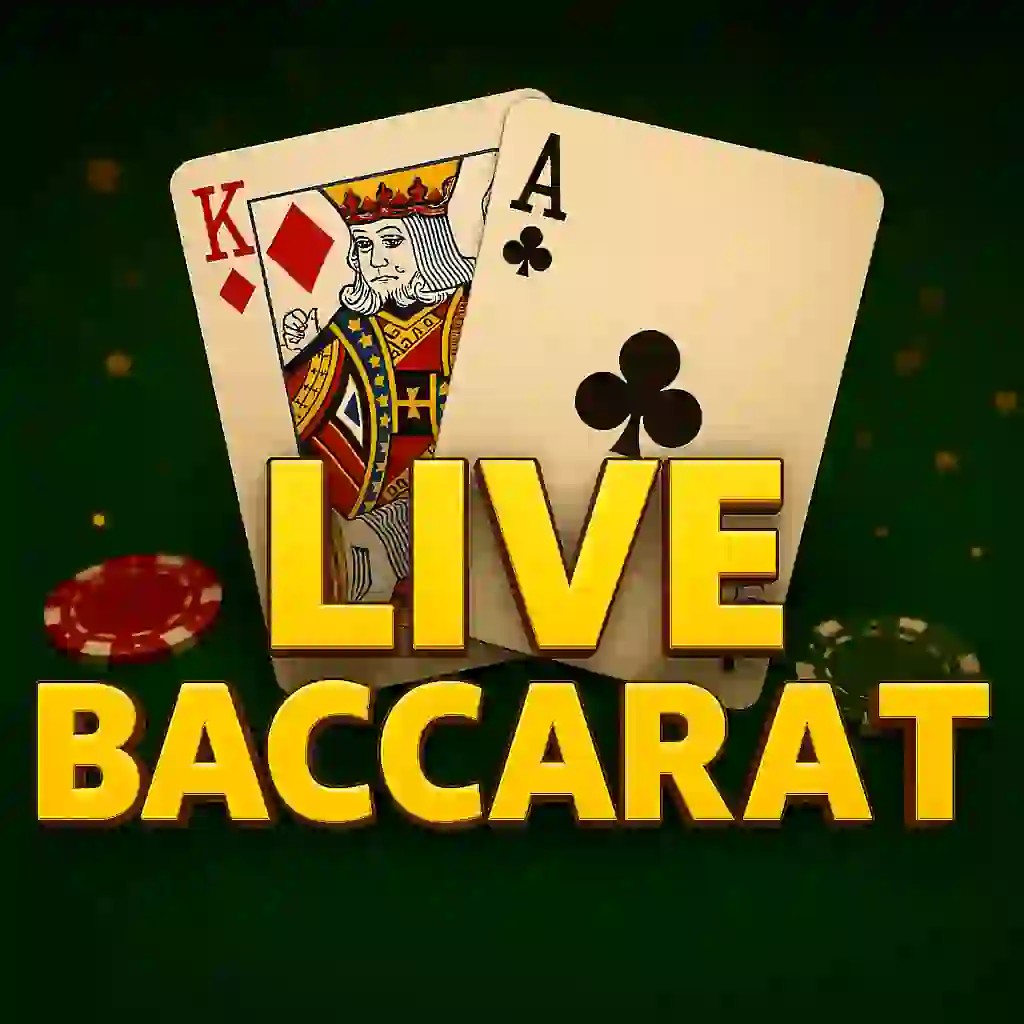 Live Baccarat by Evolution, showcased at casinokcasino.eu – game logo