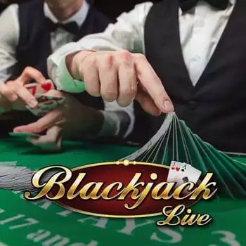 Live Blackjack slot logo by Evolution at CasinOK Casino